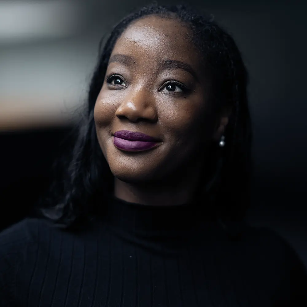 portrait of Teninke Camara, a technical artist in bee bridges interactive